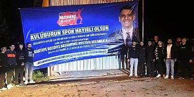 Avluburun Köyü Gençlerine Spor Kulubü desteği Mustafa Başkan'dan